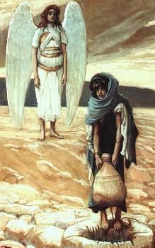 詹姆斯 蒂索 Hagar and the Angel in the Desert